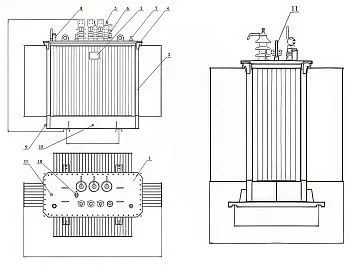 Фото чертежа ТМГ21 630/6/0,4 Фото чертежа ТМГ21 630/6/0,4